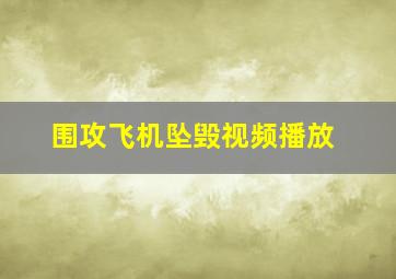 围攻飞机坠毁视频播放