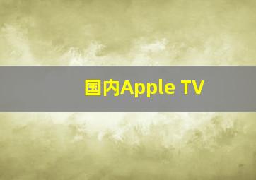 国内Apple TV