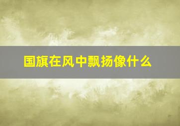 国旗在风中飘扬像什么