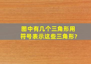 图中有几个三角形用符号表示这些三角形?