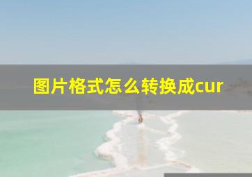 图片格式怎么转换成cur