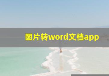 图片转word文档app