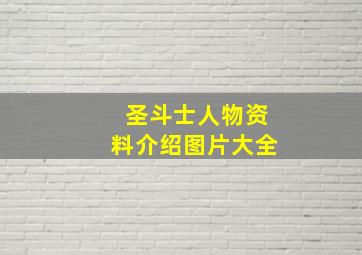 圣斗士人物资料介绍图片大全