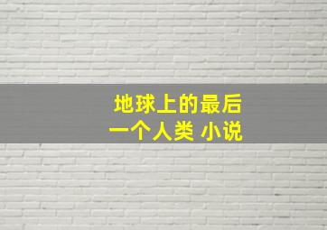 地球上的最后一个人类 小说