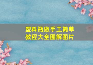 塑料瓶做手工简单教程大全图解图片