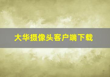 大华摄像头客户端下载