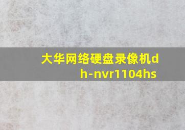 大华网络硬盘录像机dh-nvr1104hs