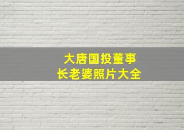 大唐国投董事长老婆照片大全