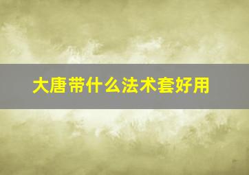 大唐带什么法术套好用