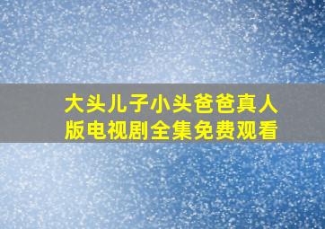 大头儿子小头爸爸真人版电视剧全集免费观看