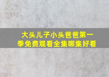 大头儿子小头爸爸第一季免费观看全集哪集好看