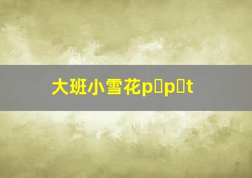 大班小雪花p p t