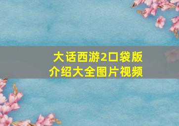 大话西游2口袋版介绍大全图片视频