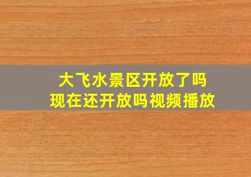 大飞水景区开放了吗现在还开放吗视频播放