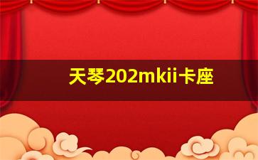 天琴202mkii卡座