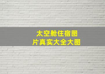 太空舱住宿图片真实大全大图