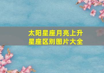 太阳星座月亮上升星座区别图片大全