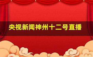 央视新闻神州十二号直播