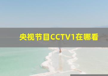 央视节目CCTV1在哪看