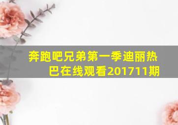 奔跑吧兄弟第一季迪丽热巴在线观看201711期