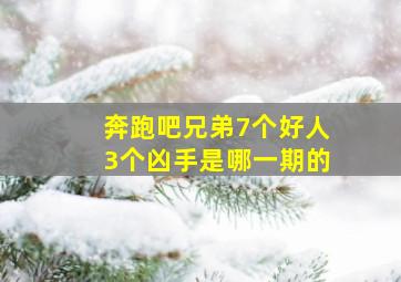 奔跑吧兄弟7个好人3个凶手是哪一期的