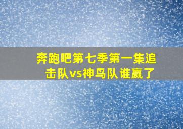 奔跑吧第七季第一集追击队vs神鸟队谁赢了