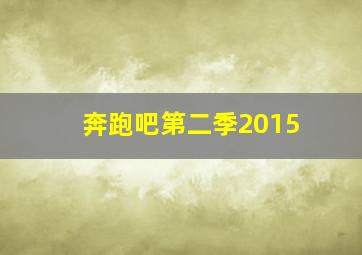 奔跑吧第二季2015