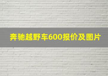 奔驰越野车600报价及图片