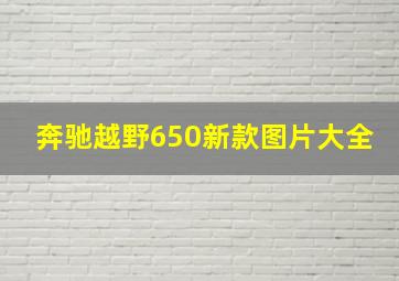 奔驰越野650新款图片大全