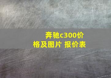 奔驰c300价格及图片 报价表