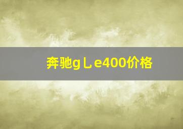 奔驰g乚e400价格