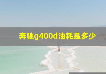 奔驰g400d油耗是多少