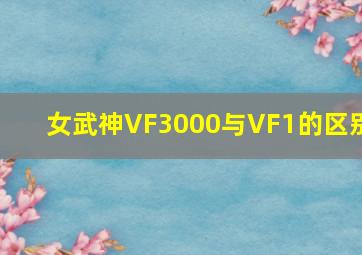 女武神VF3000与VF1的区别