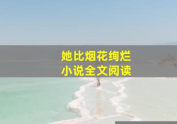 她比烟花绚烂小说全文阅读