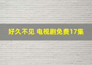 好久不见 电视剧免费17集