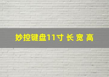 妙控键盘11寸 长 宽 高