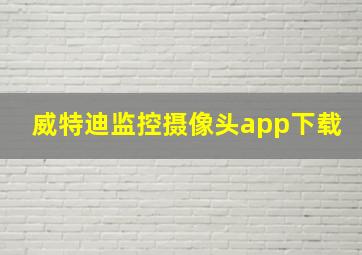 威特迪监控摄像头app下载