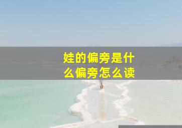 娃的偏旁是什么偏旁怎么读