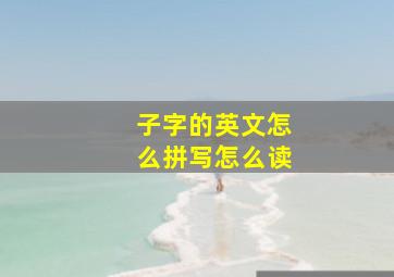 子字的英文怎么拼写怎么读