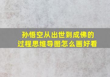 孙悟空从出世到成佛的过程思维导图怎么画好看