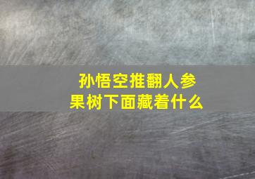 孙悟空推翻人参果树下面藏着什么