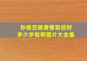 孙悟空跟唐僧取经时多少岁啦啊图片大全集