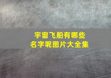 宇宙飞船有哪些名字呢图片大全集