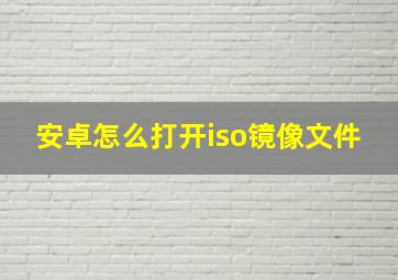 安卓怎么打开iso镜像文件