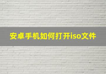 安卓手机如何打开iso文件