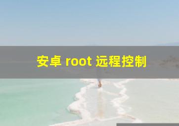 安卓 root 远程控制