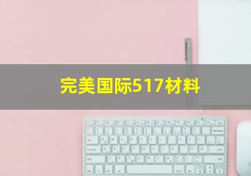 完美国际517材料