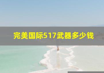 完美国际517武器多少钱