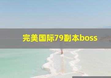 完美国际79副本boss