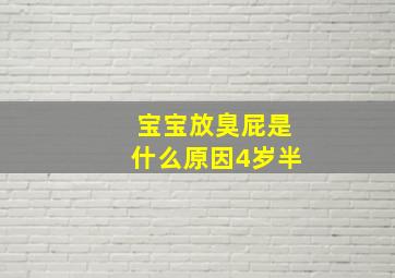 宝宝放臭屁是什么原因4岁半